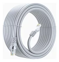 Cable De Red Skyway 20 Metros Patch Cord Rj45 Utp Lan Ethernet Cat 5e Color Gris