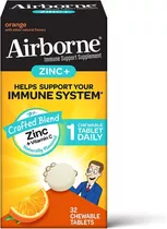 Airborne | Zinc Immune Support | 32 Chewable Tablets 