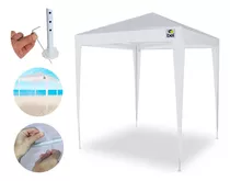 Tenda Gazebo Rafia 2x2m Polietileno 301301 Belfix Cor Branco