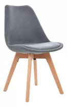 Silla De Diseño Ghost Gris Bonno