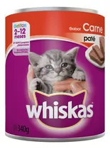 Alimento Whiskas Gatito De Temprana Edad Sabor Paté De Carne En Lata De 340 g