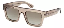 Tom Ford Fausto Ft  Gafas De Sol Unisex Marrón Transparent.