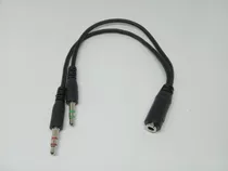 Cable Splitter De Audio En Y Para Pc  1 3.5 Mm Jack Hembra  