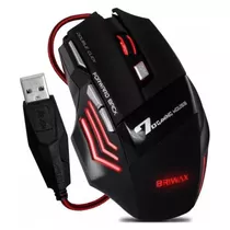 Mouse Gamer Para Jogo Usb Com Fio Led Rgb Dpi Ergonomico Pc