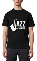 Camiseta Unissex Musica Ritmo Orleans Blue Jazz Saxofone