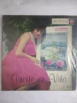 Disco Vinilo Single De Ginette Acevedo,en Viña Festival 1964