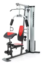 Gimnasio Multifuncional Weider Pro 6900, Pesas, Barra Y Más Color De La Estructura Gris Color Del Tapizado Negro/rojo