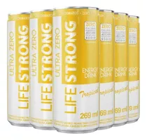 Energético Life Strong Energy Drink 6 Unidades Tropical