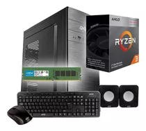 Pc Amd Ryzen 3 3200g 8gb Ram Ssd 500gb Gabinete Kit