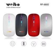 Mouse Raton Inalambrico Recargable Con Luz Bluetooth 