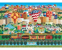 Roseart Home Country Jigsaw Puzzle 1000 Peças Albuquerque Ex