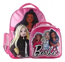 Mochila Escolar + Lonchera Barbie Bolso Morral Niñas