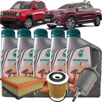 Kit Filtros De Ar Óleo E Combustivel Jeep Renegade 1.8 Flex E Fiat Toro 1.8 16v Flex Etorq Freedom 2016 2017 2018 2019