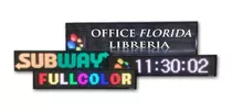 Cartel Letrero Usb Led Fullcolor Programable 1m X 19cm