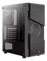 Caja Chasis Gabinete Gamer Rgb Aerocool Manace Saturn Frgb Color Negro