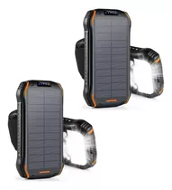 Pack X2 Cargador Solar Power Bank Batería Solar 26.800 Mah