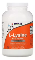 Now Foods - L-lisina Lysine Aminoacido Esencial 454 G Sabor N/a