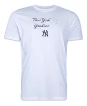 Camiseta New Era New York Yankees Mlb Core Fence Branca