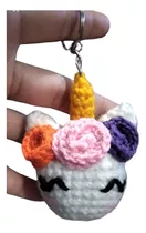 Llavero Unicornio A Crochet 