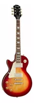 Guitarra Eléctrica Para Zurdo EpiPhone Inspired By Gibson Les Paul Standard 50s De Caoba Heritage Cherry Sunburst Brillante Con Diapasón De Laurel Indio