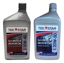 Aceite Tek Star 15w40 Y 20w50 Semi Sintético