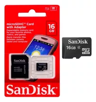 Cartão De Memória Sandisk 16g Micro Sd  Original 