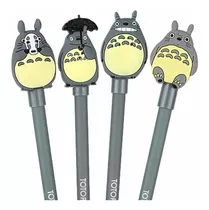 Lápices Kawai Totoro 4 Unids. Para Amantes De Anime Gibli