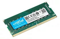 Memória Ram Color Verde 8gb Ddr4 2400mhz 1 Crucial Ct8g4sfs824a