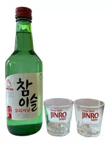 Soju Coreano 360 Ml  Con 2 Vasos De Soju- Lireke