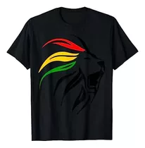  Camiseta Rasta Lion E Rastafari Colors Para Reggae E Jamaic