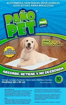 Paño Pet Alfombra Sanitaria Entrenamiento Perro 90x60 X100 U