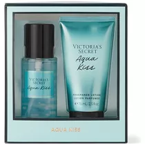 Victoria's Secret Aqua Kiss Body Splash Y Crema Set