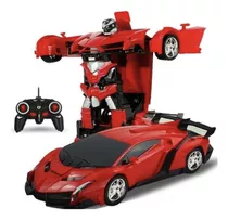 Carrinho De Controle Remoto Vira Transformers Lamborghini