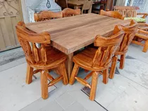 Comedor En Madera De 6 Puestos