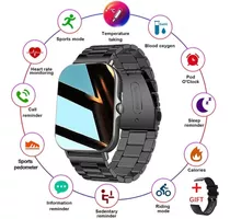 Foxbox- Reloj Inteligente Hombre Smartwatch Mujer Bluetooth Llamadas Deportivo Impermeable Bw0366/bw0446 1.83   - Sport - Stainless Steel - Stainless Steel - Stainless Steel - Black - Black Steel Belt