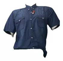 Camisas Jeans Manga Corta  Tallas Xs - M) Para Hombre 