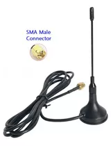 Antena Gsm Celular 4g Base Magnetica Conector Sma Macho 3mts