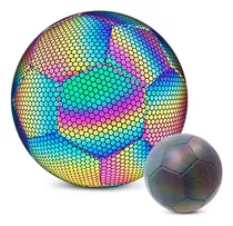 Balón De Fútbol Reflectante Con Luz Brillante Nocturna Color Reflective