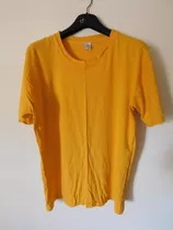 Remera Manga Corta Marca Neser Talle X L (número 6) Ocre