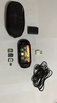 Sony Ps Vita Pch-1001 Standard  Color Crystal Black Con Jueg