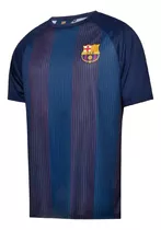 Camiseta Barcelona Balboa Infantil Listras Marinho