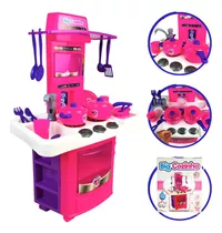 Brinquedo Menina Big Cozinha Infantil Completa Sai Água