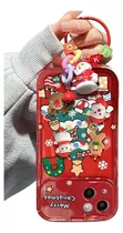 Funda De Teléfono Colgante Con Forma De Árbol De Navidad Ade