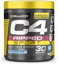 C4 Sport Ripped Cellucor - Pre Entreno Extremo + Quemador Sabor Arctic Snow Cone