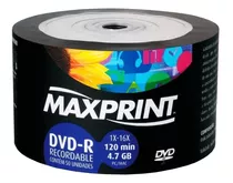 Disco Virgem Dvd-r Maxprint De 16x Por 50 Unidades