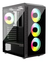 Gabinete Gamer Bg-047 Vidro Rgb Onix Preto Usb 3.0 S/ Fans