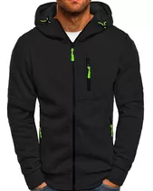 Sudadera Hombre Con Capucha Deportiva Con Cierre Hoodie