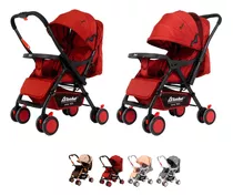 D Bebe Carriola Reversible Baby Bm Ligera Color Rojo