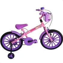 Bicicleta Infantil Aro 16 Feminina Unicornio Boneca Menina