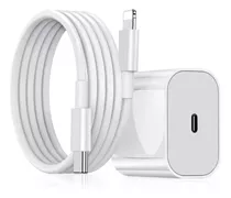 Cargador 20w + Cable Tipo C A Ligthning Para iPhone 12 13 14